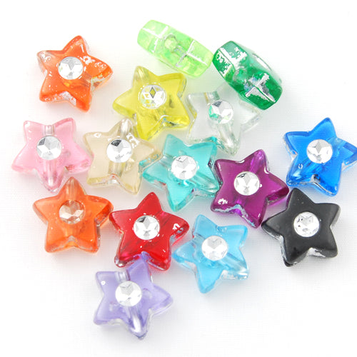 4.5*9 MM Plastic Beads with diamond,Sold per pkg of  3000 PCS
