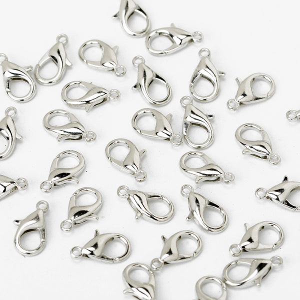 18mm Alloy Lobster Clasps Fastener Hooks Jewellery-making,nickel color 50pcs