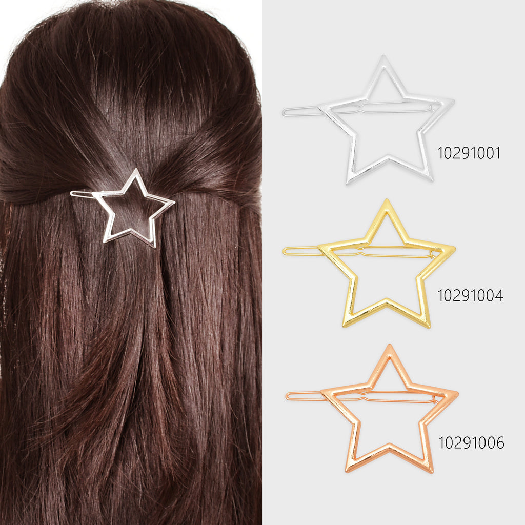 1 3/4" Alloy Circle hair clip Stylish Hair Clip Minimalist Hair Clips Hair star Hair Accessory 5pcs 102910
