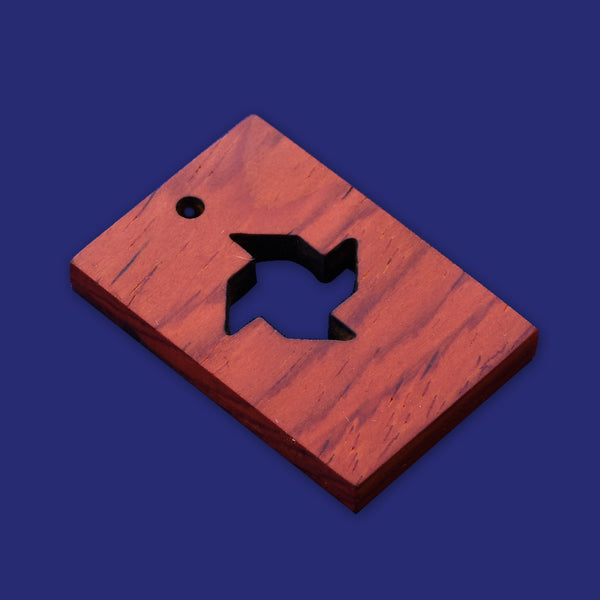 1 Rectangular frame windmill 34.5x24x4mm wooden pendant Resin Setting Blanks handmade wood resin jewelry