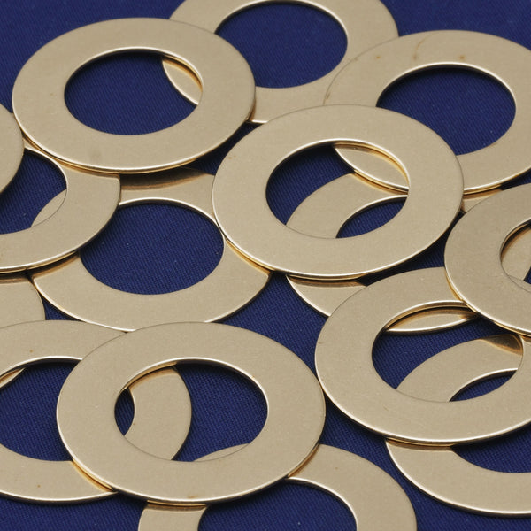 20pcs about 1 1/4"  tibetara® Brass Round Washer Stamping Blanks Fantastic Shine 18 Gauges,Round Circle Washer, Brass Metal Blank