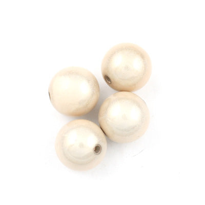 Top Quality 4mm Round Miracle Beads,Cream,Sold per pkg of about 16000 Pcs