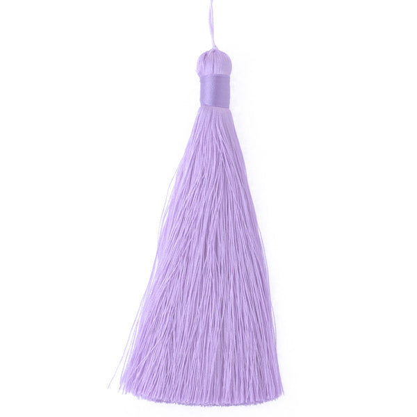 12cm Purple Color Silky Jewelry Tassels, Handmade Long Jewelry Making Tassels,Quality Fashion Tassels, 6pcs/lot