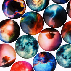20 Glow in the Dark Cabochons fit 25mm 1