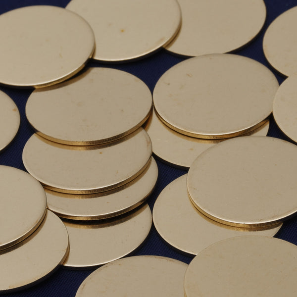 20pcs about 7/8" tibetara® Brass Round Stamping Blanks Fantastic Shine 18 Gauges DIY Stamping Blanks Jewelry