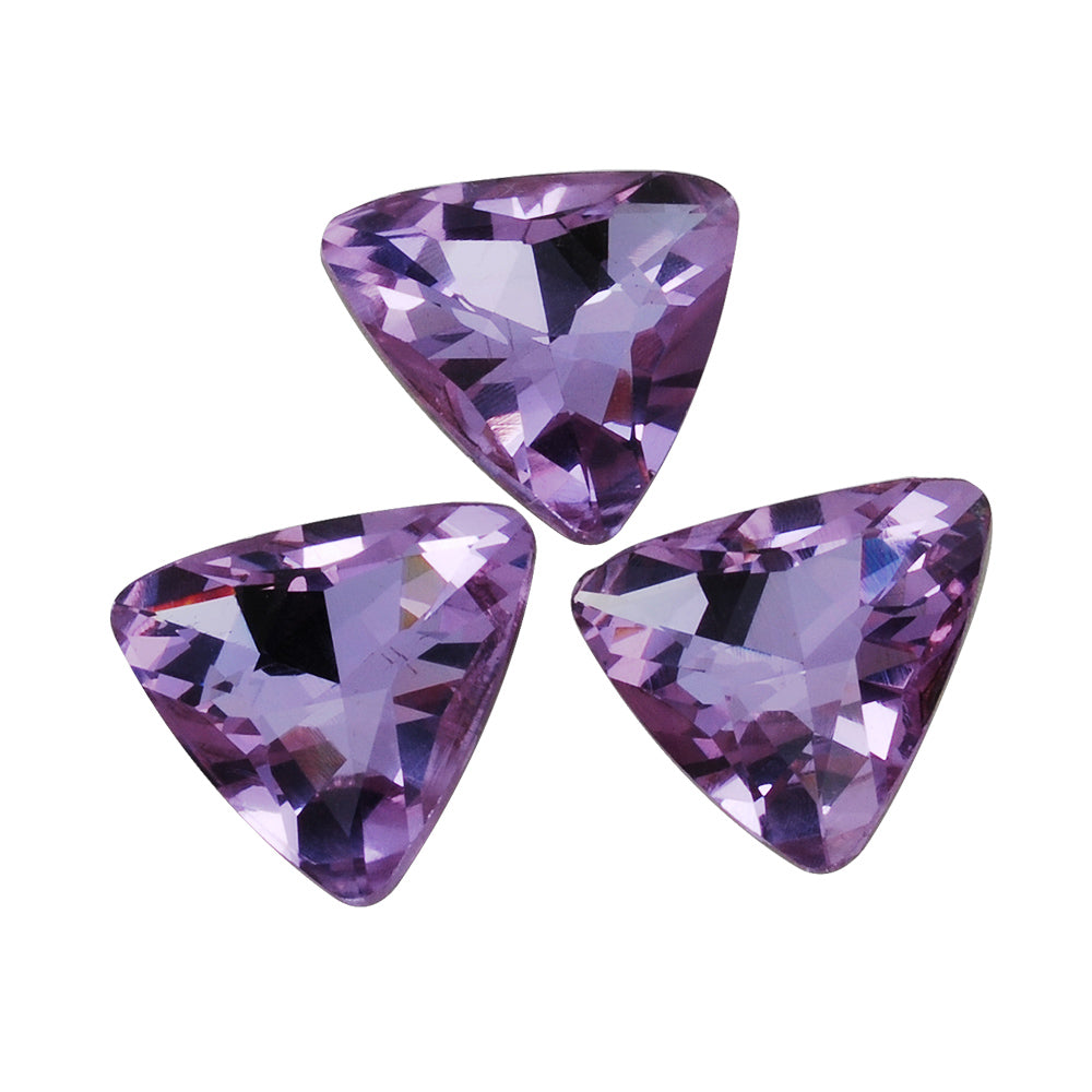 23mm Triangle bottom tip Crystal Fancy Stone,Cushion Cut Gem,4727,Crystal Purple Faceted Stone,10pcs/lot