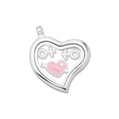 26x29mm Heart Floating Lockets,nickel finished,inner size 16x21mm,glass locket,memory Locket