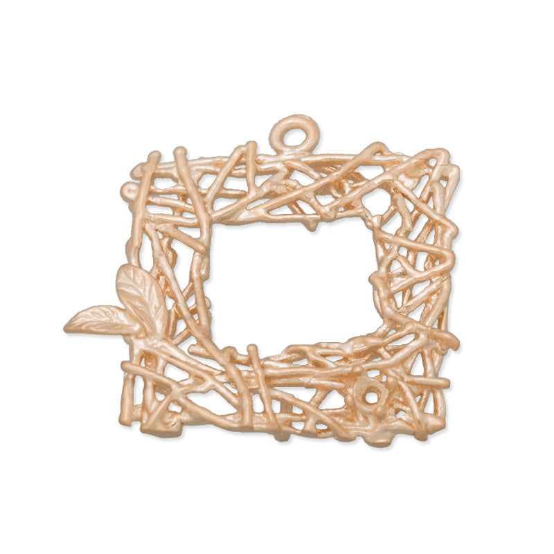 20x21mm bird's nest,Matte Gold Plated,Brass filled,1 loop,charms for necklace/ear,sold 10pcs/lot