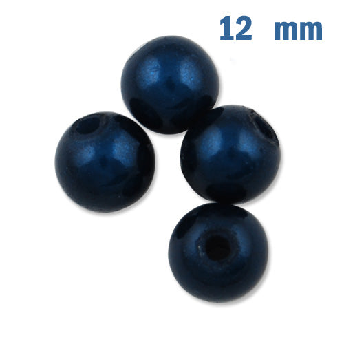 2013-2014 New style Top Quality 12mm Round Miracle Beads,ink blue,Sold per pkg of about 560PCS