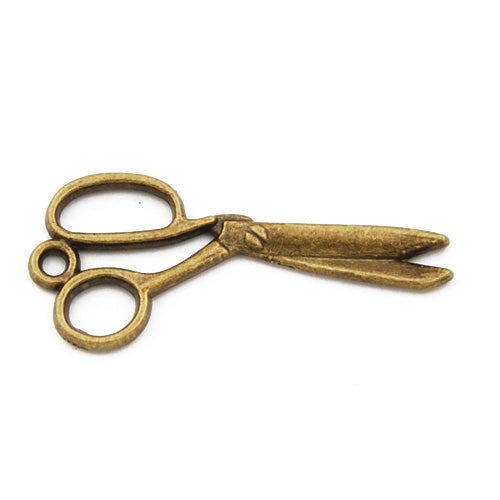 30*13mm Vintage antique bronze Zinc alloy charms,scissors,sold 200 pcs per pkg