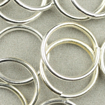 17 Gauge,500 Grams 12MM Round Metal Opened Jump Rings,Silver Plated,Lead free And Nickel free,Approx 1500PCS Per Pkg