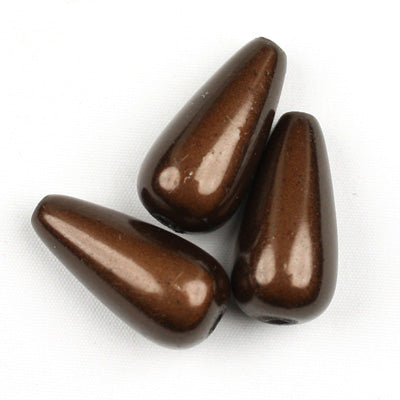 Top Quality 8*15mm Teardrop Miracle Beads,Deep Coffee,Sold per pkg of about 1000 Pcs