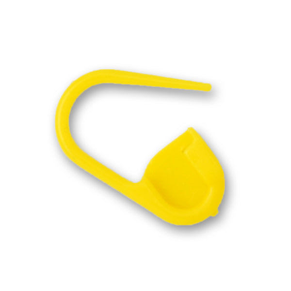 50 Plastic Safety Pins Charms Cupcake Picks Baby Shower Mini Safety Pins Yellow