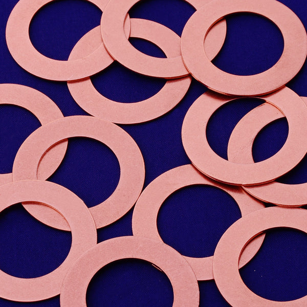 20pcs about 1" tibetara® Copper round washer Stamping supplies Metal Blank Fantastic Shine 18 Gauges