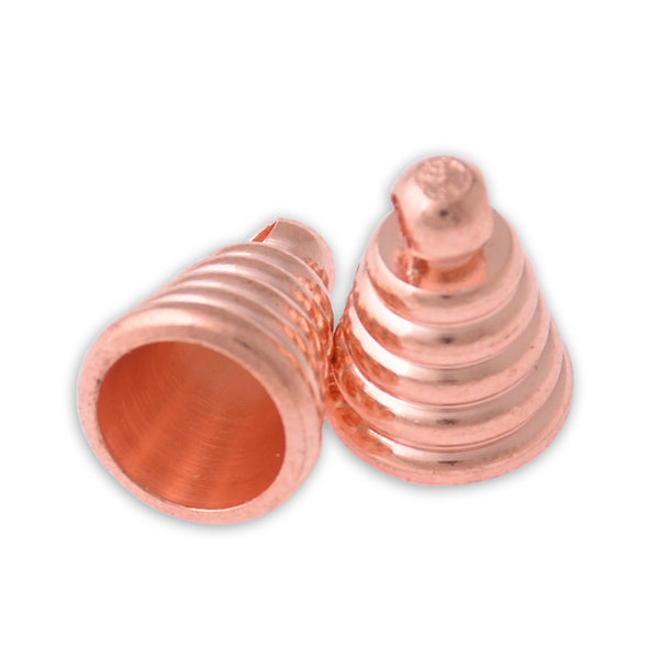 11mm Rose Gold  Brass bottle loop fit fot Glass Bottle Glass Cap Buckle 10pcs