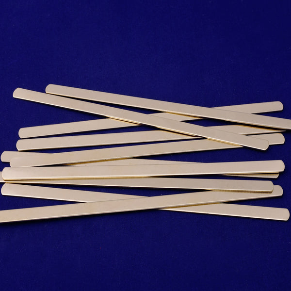 5pcs about 5"*1/4" tibetara® Brass Rectangle Stamping Blanks supplies Custom Bracelet Metal Blank 18 Gauges