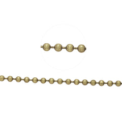 2.4MM Brass Antique Brozen Plated Ball Chain,Handmade,Sold 25 Meters Per Roll