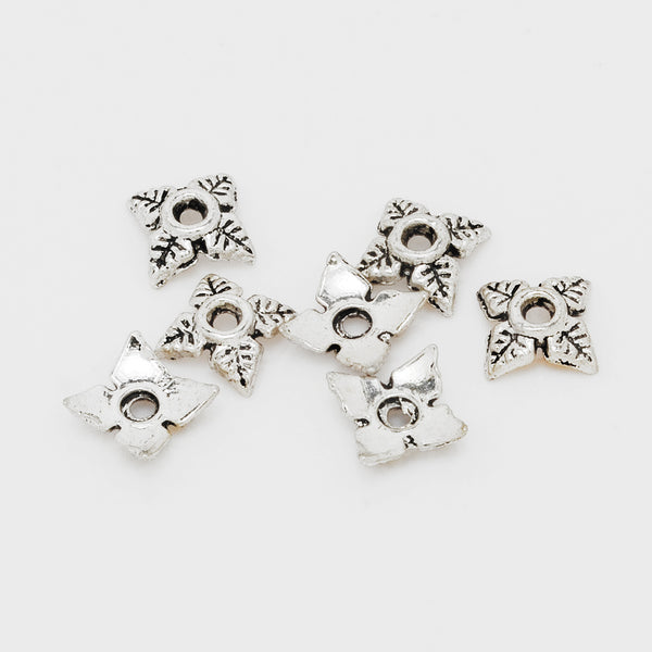 8mm  Bead Caps,Jewelry Findings,Antique Silver Charm Beads Caps,sold 100pcs/lot