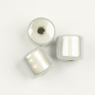 Top Quality 8*8mm Tube Miracle Beads,White,Sold per pkg of about 1300 Pcs