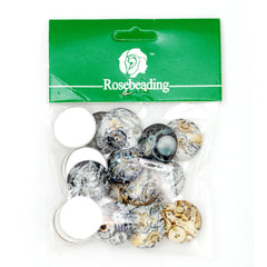 20mm Vintage Mechanical Gear Steampunk Art Photo Glass Cabochons,Flat Back, Mixed color 20PCS