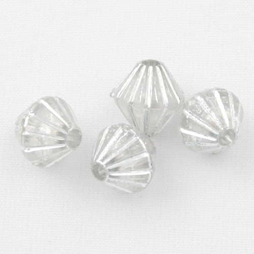6 MM Silver Line Plastic Beads,Sold per one package of 5800 PCS