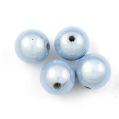 Top Quality 5mm Round Miracle Beads,Ice Blue,Sold per pkg of about 7300 Pcs