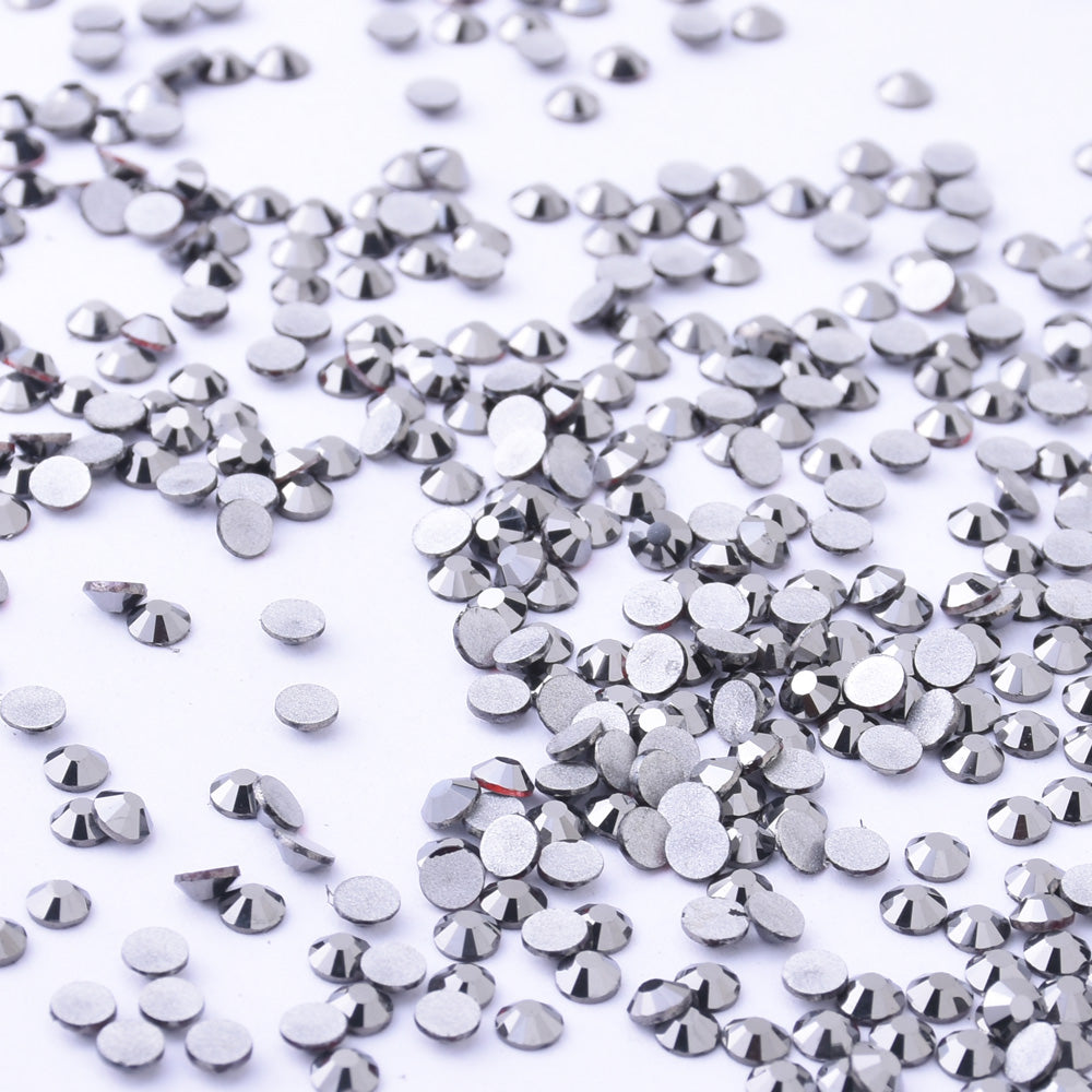 SS8 1440PCS Gray Non Hot Fix Crystal, Flat Back 3D Rhinestones DIY Phone case Nail art design deco supplies
