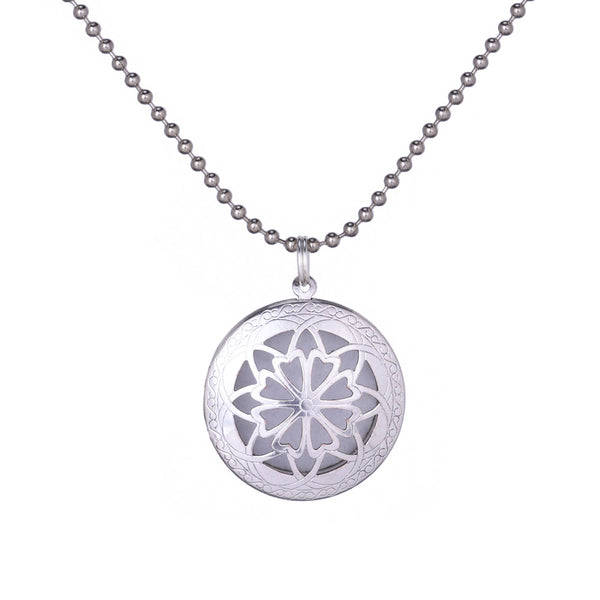 36’’ ball Chain with Lockets Pendants, Perfume Essential Oil Diffuser Locket Necklace 1pcs