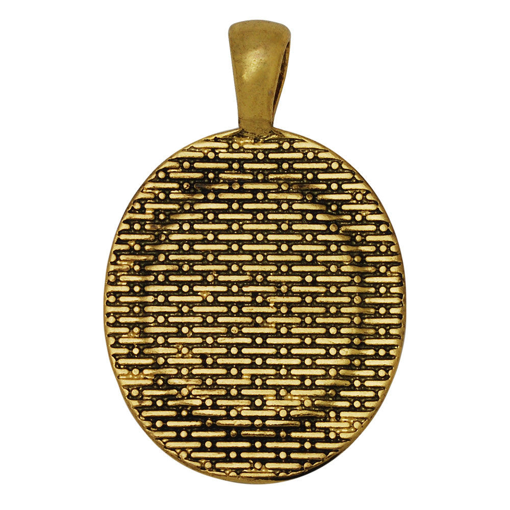 13*18mm Oval Blank Cameo Pendant Trays Striped Edges Rhinestone Antique Gold Plated Pendant Setting,Sold 10pcs/lot