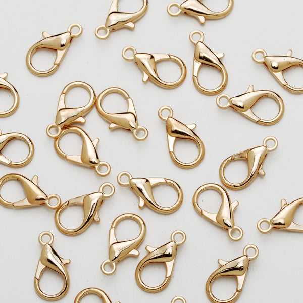 21mm Alloy Lobster Clasps Fastener Hooks Jewellery-making,KC Golden 50pcs