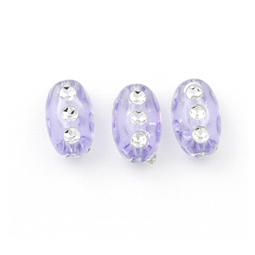 6*9.5 MM Plastic Beads with diamond,Sold per pkg of 3300 PCS