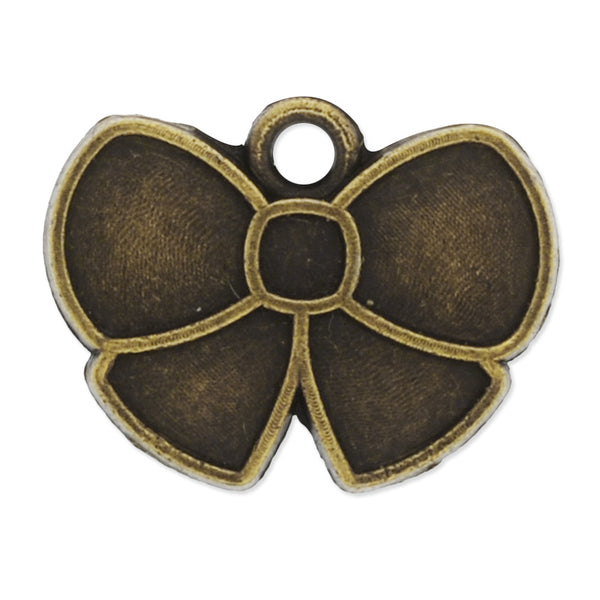11x14.5mm antique bronze plated haning charms,bowknot,zinc alloy filled,modern jewelry charms, 50pieces/lot