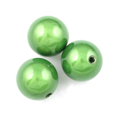 Top Quality 10mm Round Miracle Beads,Green,Sold per pkg of about 1000 Pcs