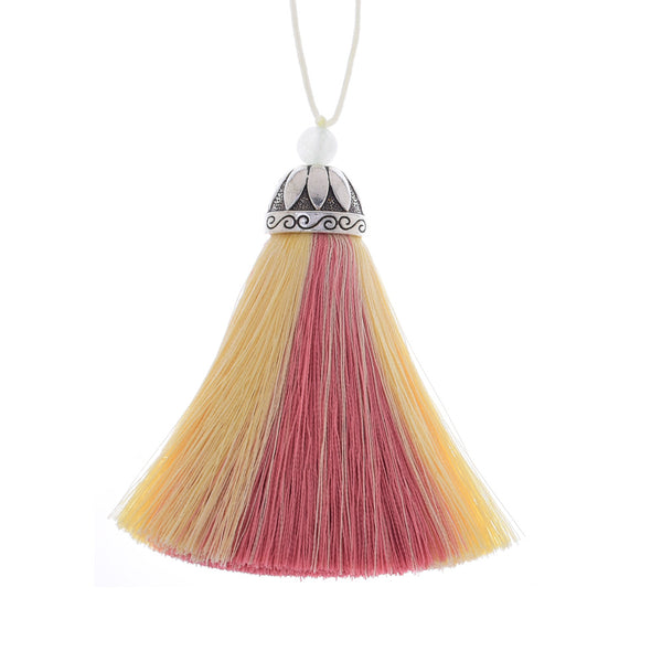 Rayon Tassel with Cap silk tassel earring tassel Handmade Tassels for pendant Keychain Handbag 2pcs 10190858