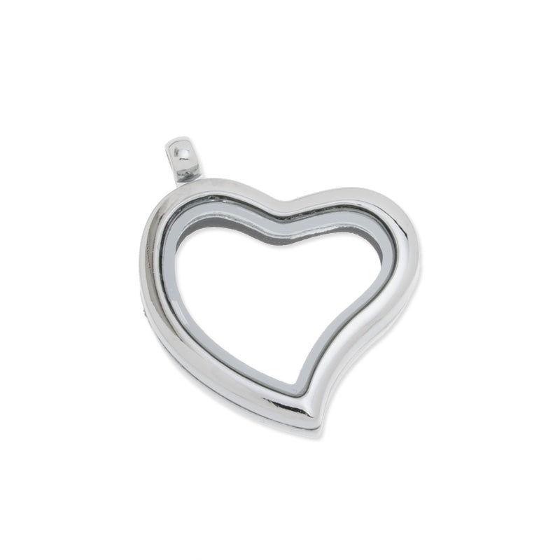 26x29mm Heart Floating Lockets,nickel finished,inner size 16x21mm,glass locket,memory Locket