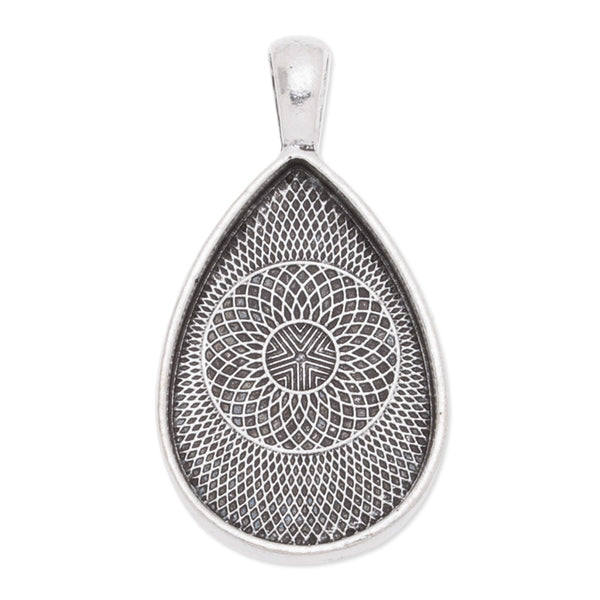 20x30mm Drop pendant trays,Zinc Alloy filled,antique silver plated,20pcs/lot
