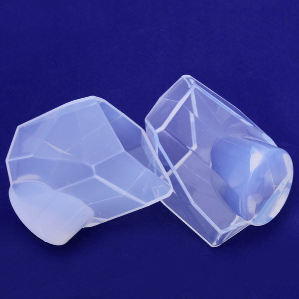 Crystal shape Transparent silicone mold Pendant resin silicone mold for Jewelry Making resion pendant making 61*54*48mm 1pcs