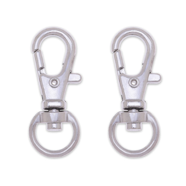 32*12mm Zinc alloy Key Chain with lobster clasp Wallet Chain Clasp Personalized Gift white K 30 pcs 10182603