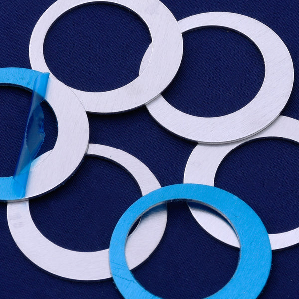 20pcs about 1 3/8"（35mm ） tibetara® aluminum round washer Stamping Blank supplies Metal Fantastic Shine 18 Gauges