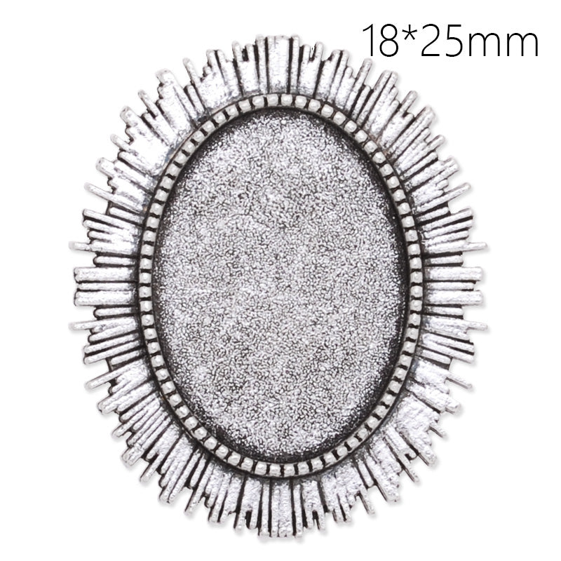 18x25mm anqitue silver plated oval brooch blank,brooch bezel,sunshine shape,zinc alloy,lead and nickle free,sold by 10pcs/lot