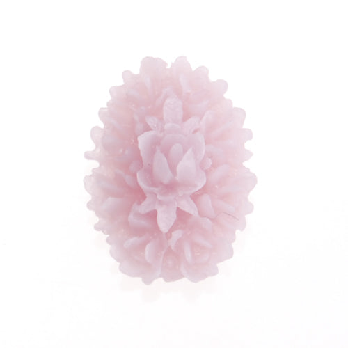 12*17MM Oval Resin Flatback Cabochons,Flower,Taro Colors;sold 50pcs per pkg