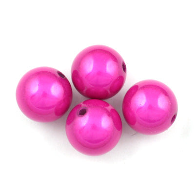 Top Quality 5mm Round Miracle Beads,Fuchsia,Sold per pkg of about 7300 Pcs