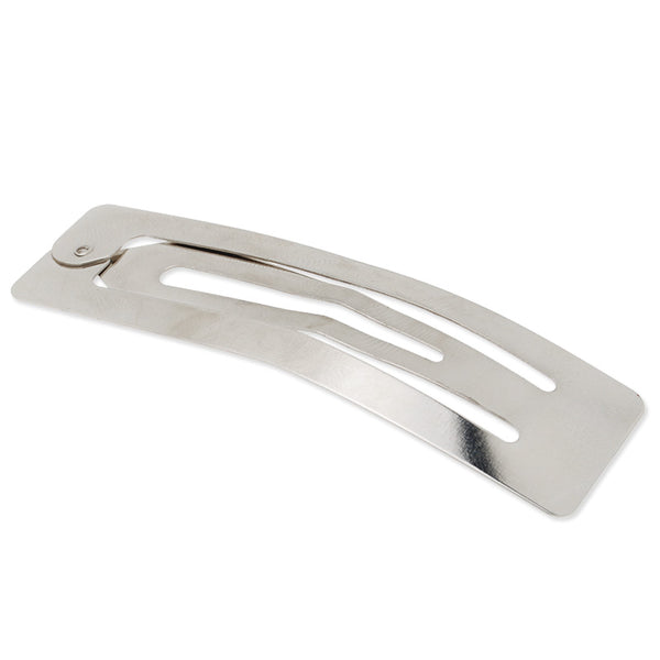 22x78mm Metal Snap Clips,hair clips,Nickel color,20 picecs/lot