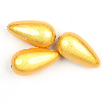 Top Quality 12*23mm Teardrop Miracle Beads,Light Topaz,Sold per pkg of about 310 Pcs