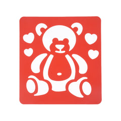 tibetara About 14*15cm Kids stencils set  Cute animals stencils flower butterfly DIY Stencil for Notebook 6 each/lot