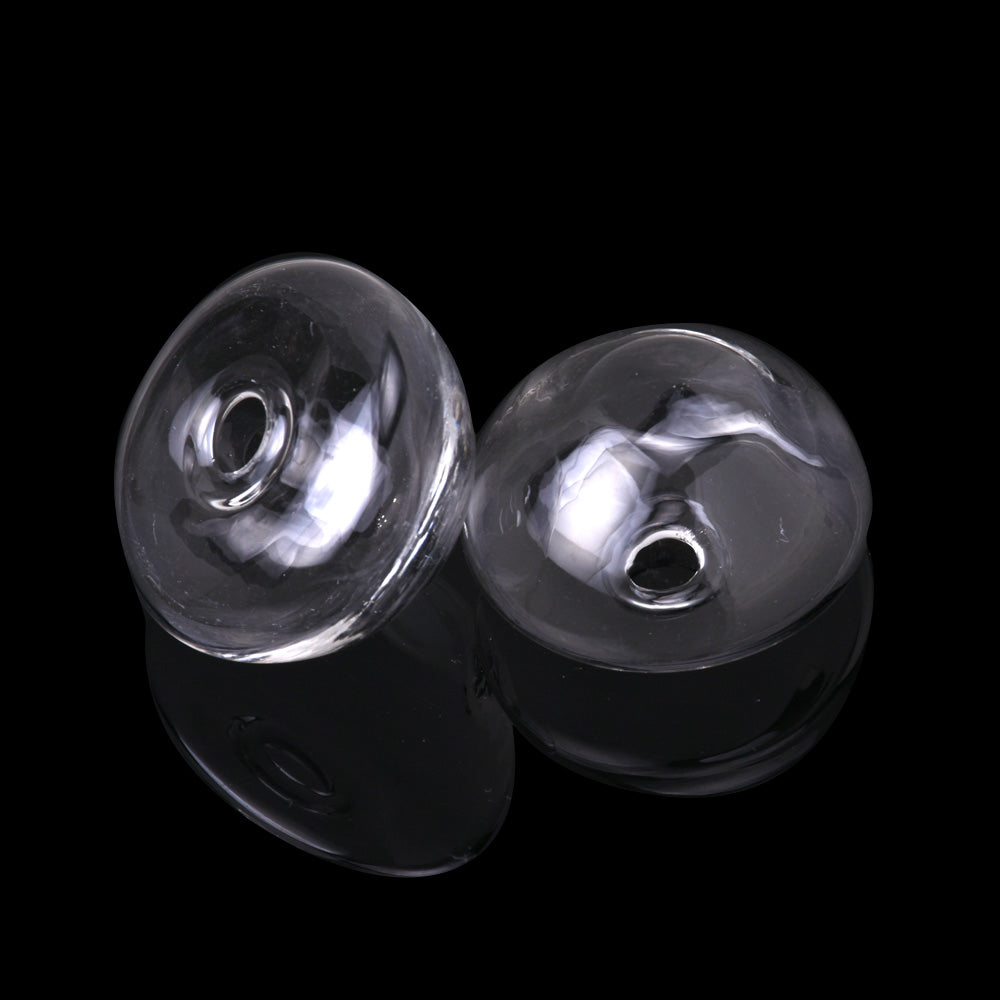 25mm Single-hole glass beads,Clear glass ball for jewelry Necklace & Pendant making,Glass jewelry Findings,Hole size 5mm,10pcs/lot