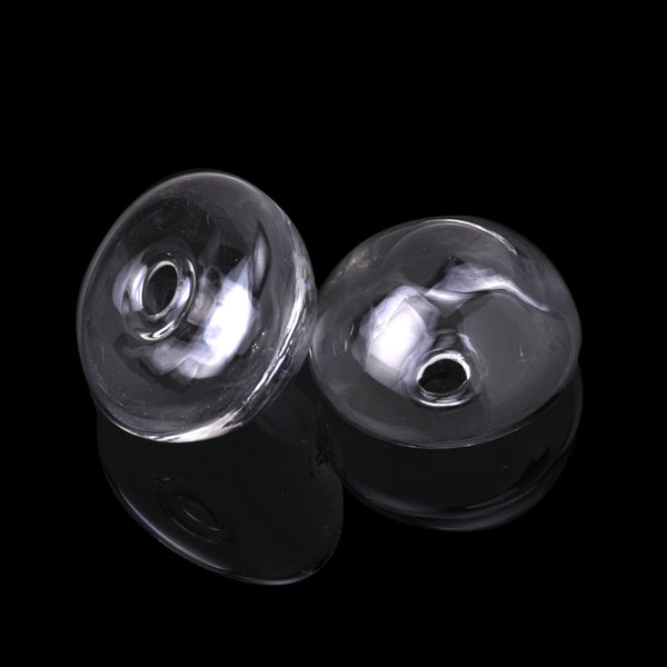25mm Single-hole glass beads,Clear glass ball for jewelry Necklace & Pendant making,Glass jewelry Findings,Hole size 5mm,10pcs/lot