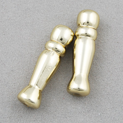 26*7 MM Coated Beads,Gold,Sold per by one package of 600 PCS