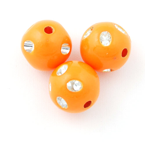 10 MM Plastic Beads with diamond,Sold per pkg of 1100 PCS