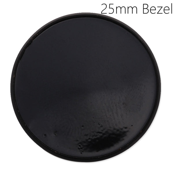 25MM(inner size) Round Brooch Blank,Brass filled,Black Plated,50pieces/lot